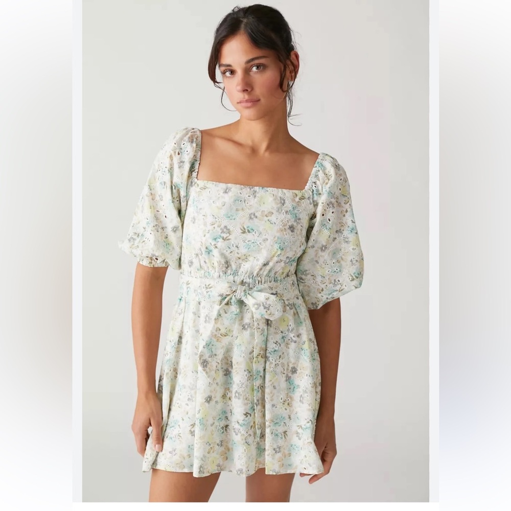 NWOT MINKPINK BABYDOLL MINI DRESS 100% COTTON